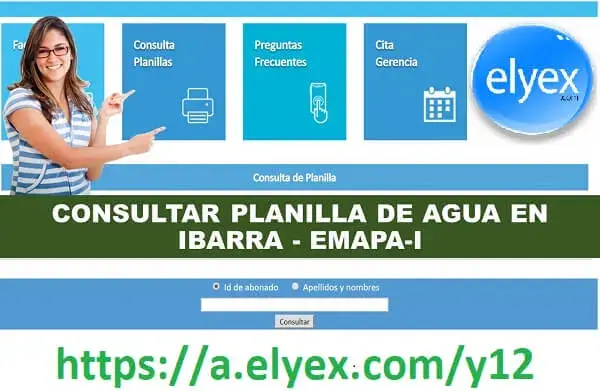 Consultar planilla de agua Ibarra EMAPA
