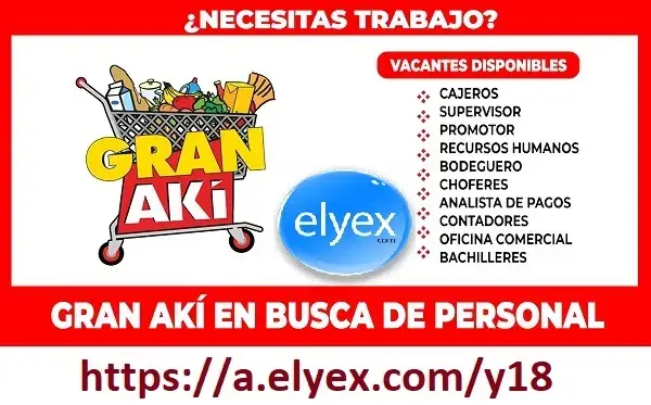 Cómo registrarse a una oferta de empleo en GRAN AKÍ