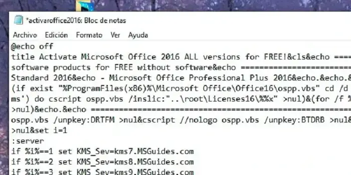 Seriales o clave para Microsoft Office Professional Plus