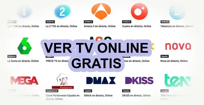 Canales de televisión gratis por Internet