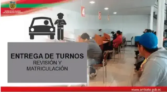 Turnos para Revisión y Matriculación Ambato