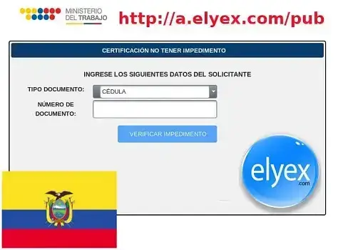 Certificado de no tener impedimento para ejercer cargo público en línea Ministerio de Trabajo